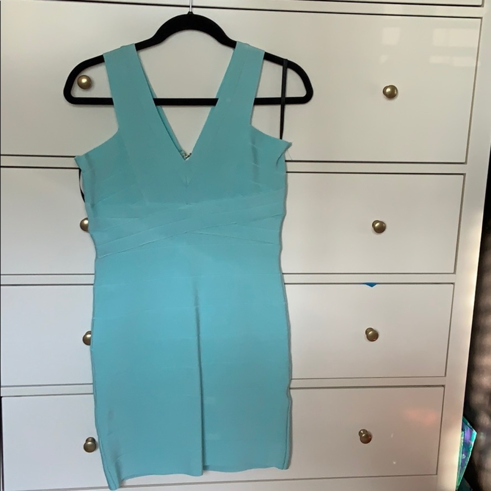 Bebe bandage halter dress  L